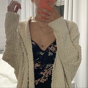 Umgee Popcorn Cream Cardigan